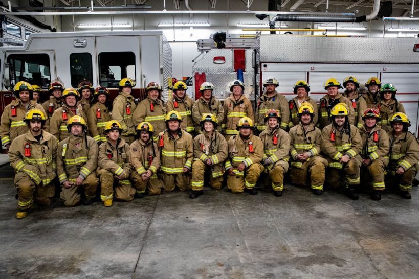 The members of the Lake Cowichan Fire Department